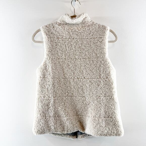 Dylan Solstice Sherpa Teddie Full Zip Cotton Lined Vest Cream XS - Picture 6 of 10